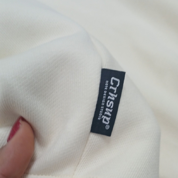 Cream Star Patch Hoodie, Pre-owned Excellent Conditions, Sz XL $37 - Picture 8 of 8